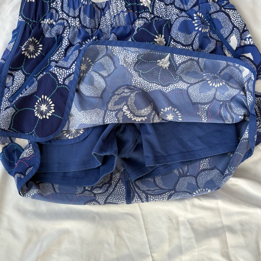 Talbots | Floral Blue Skort Activewear Size MP - Picture 6 of 7